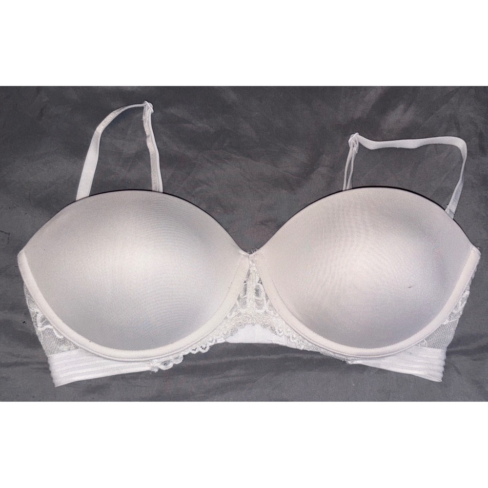 Maidenform‎ White Wirefree Multiway Push-up Strapless Bra, 36C